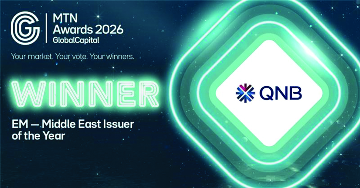 ‫ تكريم مجموعة QNB لريادتها في أسواق الدين العالمية