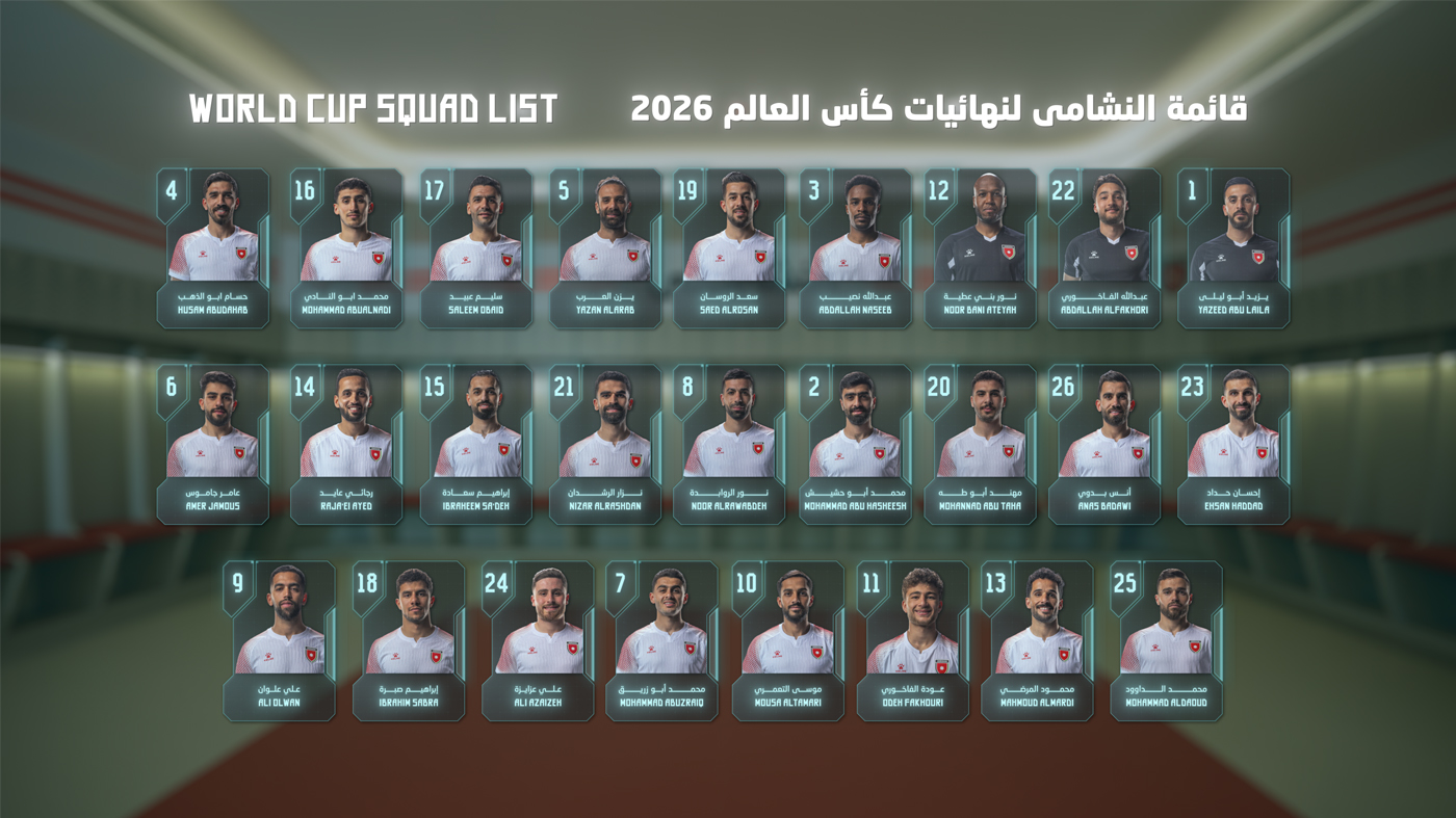 جو 24 : إعلان قائمة النشامى لنهائيات كأس العالم 2026