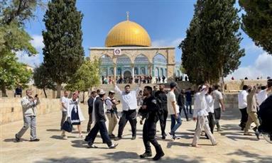 عشرات المستوطنين يقتحمون المسجد الأقصى ويرفعون علم الاحتلال