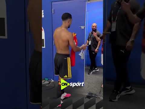 تريزيجيه وتيليمانس بعد مباراة مصر وبلجيكا في كأس العالم🤩