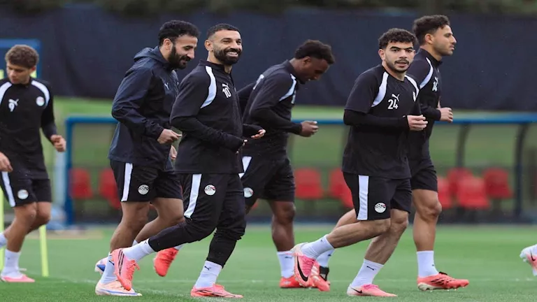 منتخب مصر يواصل تدريباته استعدادا لمواجهة أستراليا بالمونديال