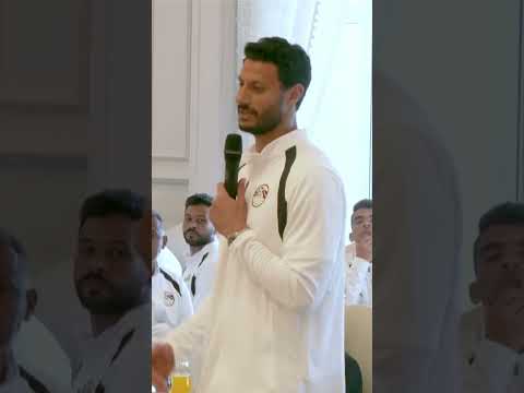 كلمة محمد الشناوي ومصطفى شوبير لاعبو منتخب مصر أمام الرئيس السيسي 👏
