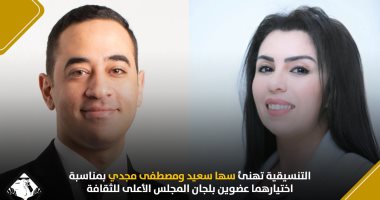التنسيقية تهنئ سها سعيد ومصطفى مجدى باختيارهما عضوين بلجان الأعلى للثقافة