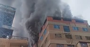 الدفع بـ6 سيارات إطفاء للسيطرة على حريق فى مصنع غزل بالمحلة