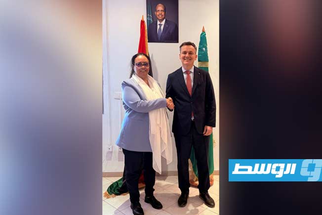 وحيدة العياري تناقش مع السفير الفرنسي الجهود المشتركة لتعزيز وحدة ليبيا