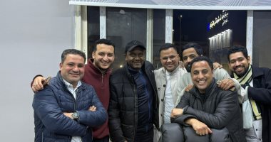 تيجانا وعبد العاطى والعاصى وجون إدوارد فى حفل إفطار مركز التنمية الشبابية بزايد