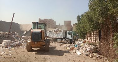 حملة مكبرة لوقف الحرق العشوائي بموقع فرز مخلفات بالجيزة