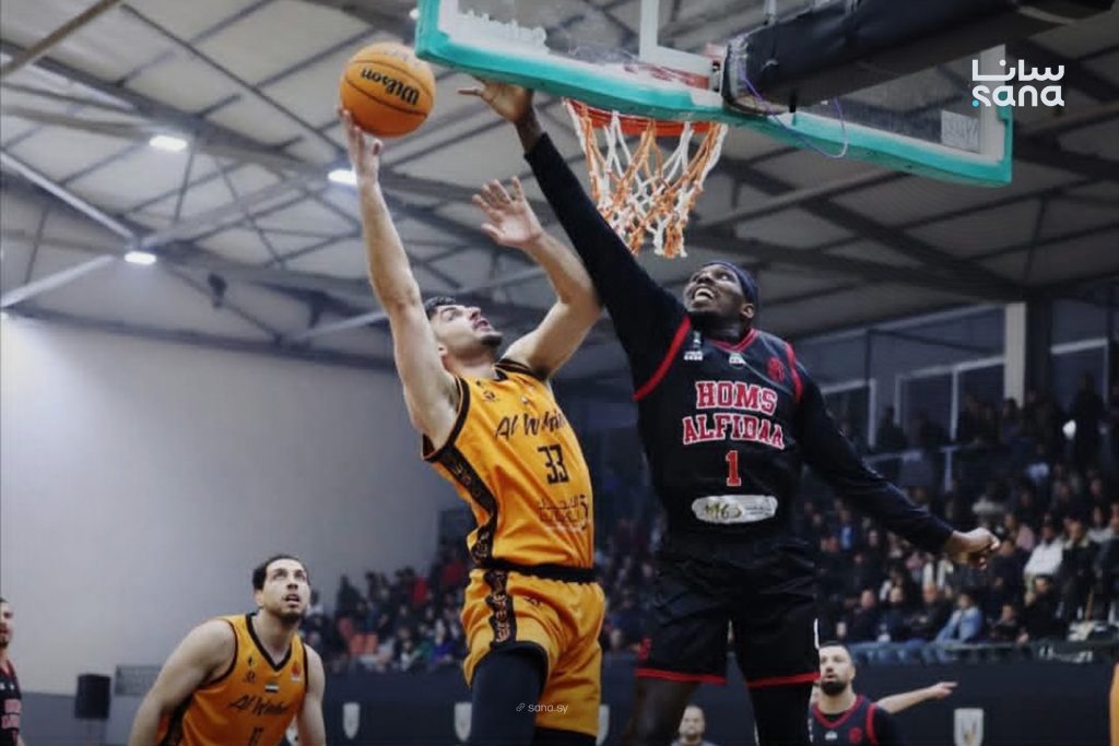 الوحدة يفوز على حمص الفداء بدوري كرة السلة للرجال