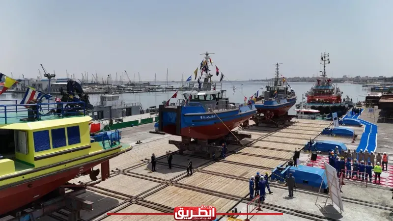 قناة السويس: تدشين ثلاث قاطرات جديدة من طراز عزيمة وقاطرة طراز تيم عزيمة بشركة التمساح لبناء السفن