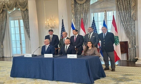 اتفاق إطاري بين لبنان وإسرائيل برعاية أمريكية وحزب الله يهاجمه ويصفه بأنه مذلة وعار