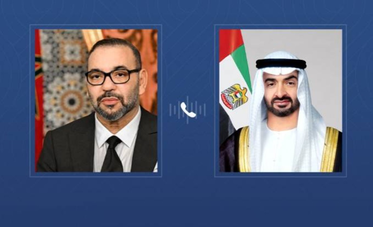 رئيس الدولة وملك المغرب يتبادلان هاتفياً التهاني بمناسبة شهر رمضان المبارك
