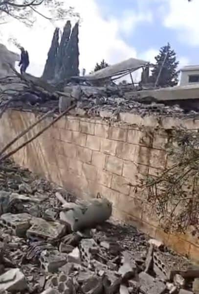 بالفيديو: غارة تدمر منزلاً في بلدة معركة بقضاء صور