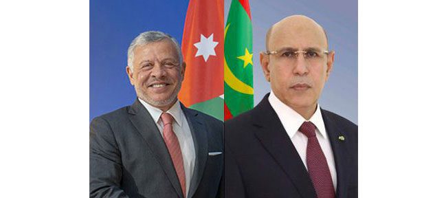 الرئيس غزواني يستعرض مع العاهل الأردني التطورات الإقليمية