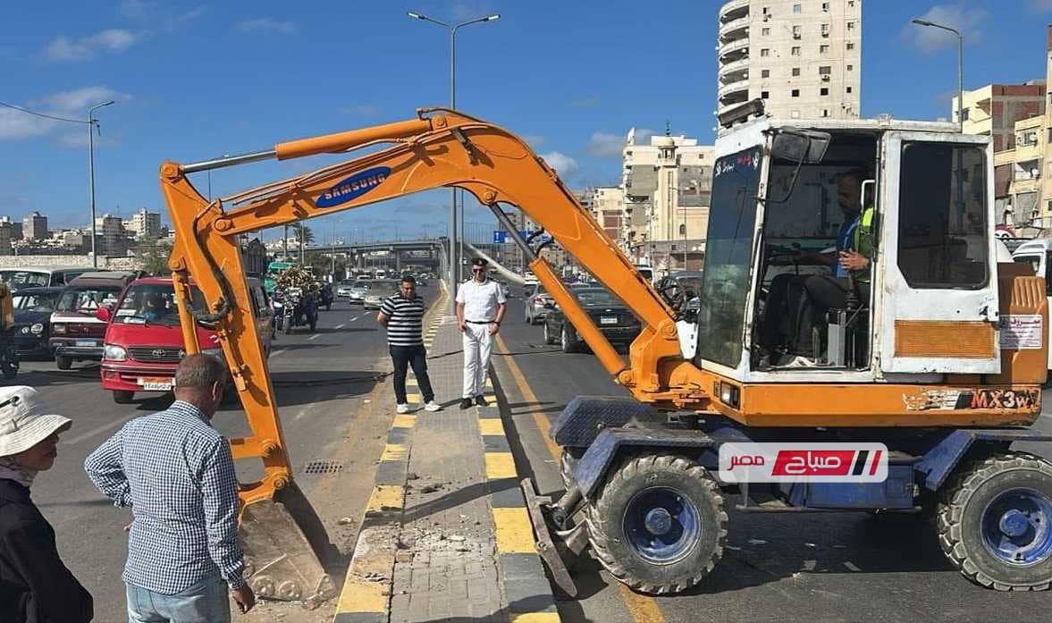 بدء أعمال تركيب إشارة مرورية جديدة بشارع مصطفى كامل في الإسكندرية استجابة لشكاوى المواطنين
