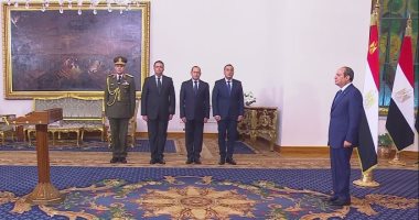 الوزراء الجدد يؤدون اليمين الدستورية أمام الرئيس عبد الفتاح السيسى
