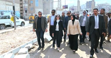 محافظ البحيرة تتفقد أعمال تجديد كوبرى كفر الدوار العلوى