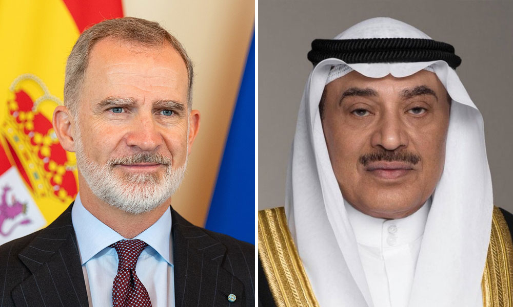 سمو ولي العهد يتلقى اتصالا هاتفيا من ملك إسبانيا