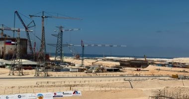 شاهد اللقطات الأولى لتركيب وعاء ضغط المفاعل الثاني بالضبعة