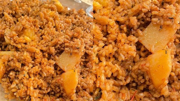 طريقة عمل الأرز بالبطاطس والطماطم، أكلة متكاملة واقتصادية