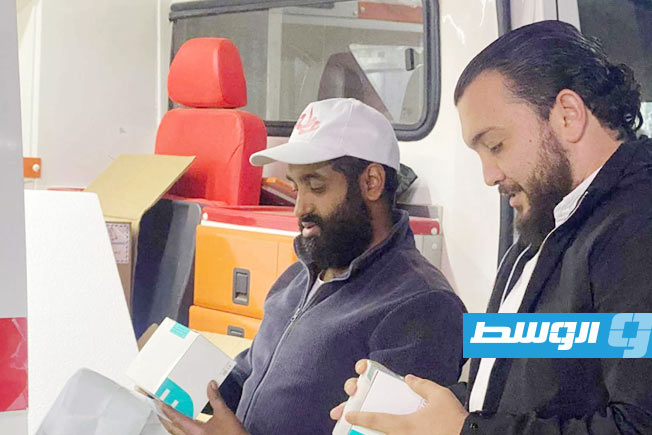 وصول شحنة مستلزمات طبية لدعم مصرف الدم المركزي في سرت