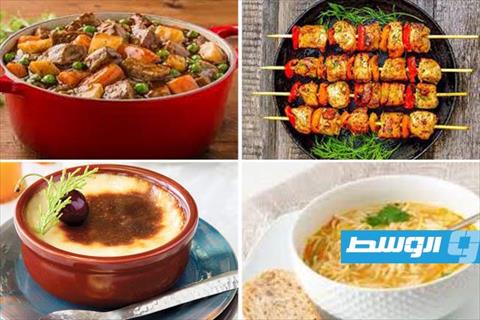 طاجن خضروات وشيش طاووق على مائدة اليوم الرابع عشر من رمضان