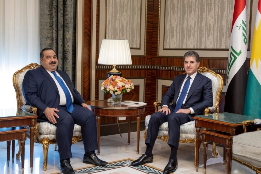 السامرائي وبارزاني يؤكدان أهمية الحوار واستكمال الكابينة الحكومية