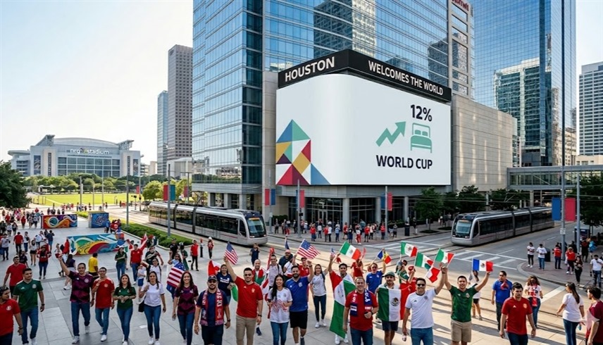 بـ12%.. هيوستن تقود نمو حجوزات الفنادق في مونديال 2026