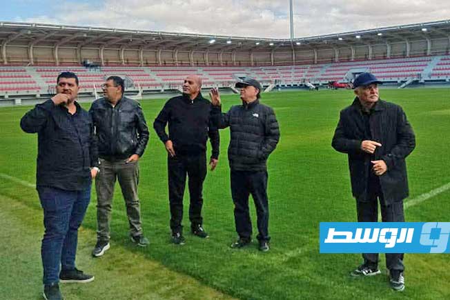 صور.. وفد اتحاد دول شمال أفريقيا يتفقد المنشآت الرياضية ببنغازي