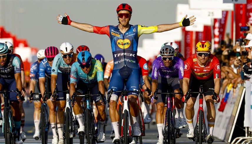 الإيطالي جوناثان ميلان يتوج بلقب المرحلة الـ5 لطواف الإمارات في دبي