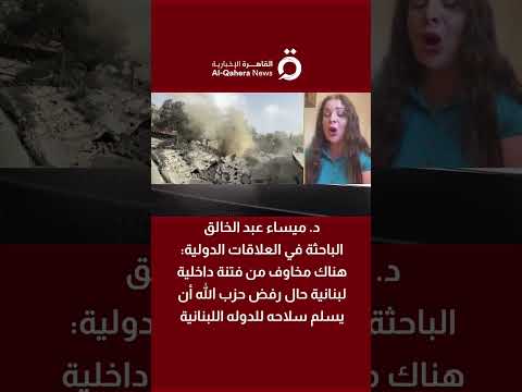 د. ميساء عبد الخالق: هناك مخاوف من فتنة داخلية لبنانية حال رفض حزب الله تسليم سلاحه للدولة اللبنانية