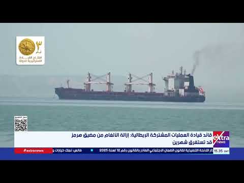 قائد قيادة العمليات المشتركة الإيطالية: إزالة الألغام من مضيق هرمز قد تستغرق شهرين