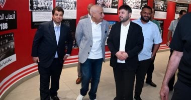 وفد الوفاق الليبى يزور الزمالك وبحث سبل التعاون بين الناديين