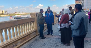 محافظ الدقهلية يتفقد ممشى المنصورة