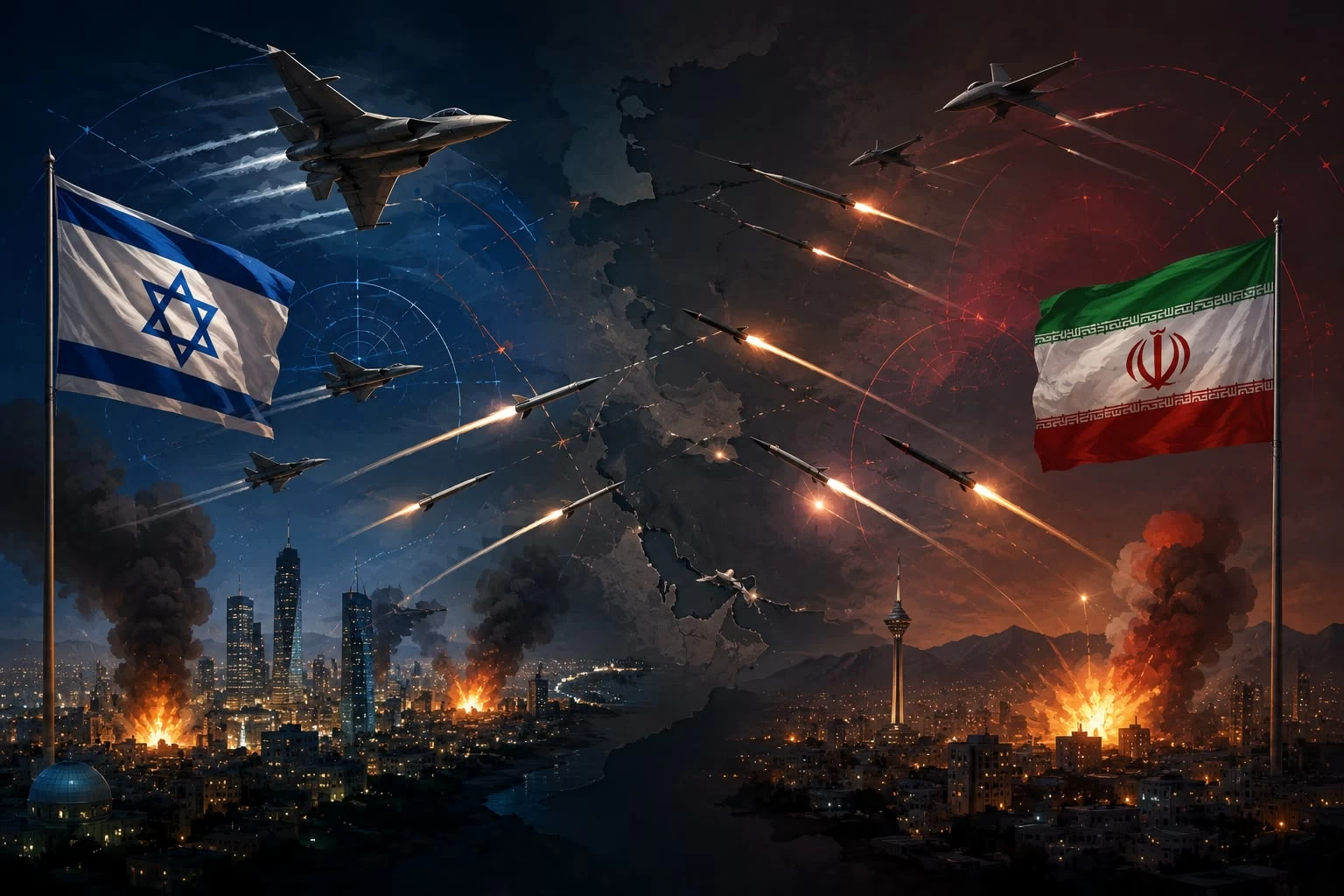 عاجل | إسرائيل ترد على الهجمات الإيرانية.. انفجارات تهز طهران وتبريز وأصفهان
