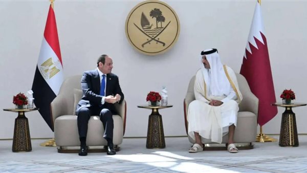 الرئيس السيسي لأمير قطر: مصر ودول الخليج يجمعهما مصير واحد