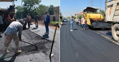 محافظ المنوفية: بدء أعمال الرصف النهائية بمدخل قرية الدبايبة ببركة السبع