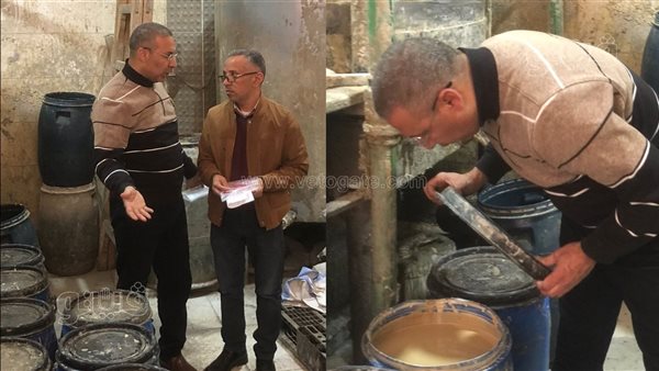 ضبط مصنع طحينة غير مرخص و300 كيلو فول سوداني ببني سويف (صور)