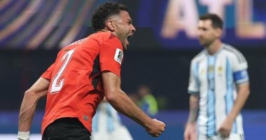 من أرض الملعب.. كاميرا تليفزيون اليوم السابع ترصد احتفال لاعبى منتخب مصر