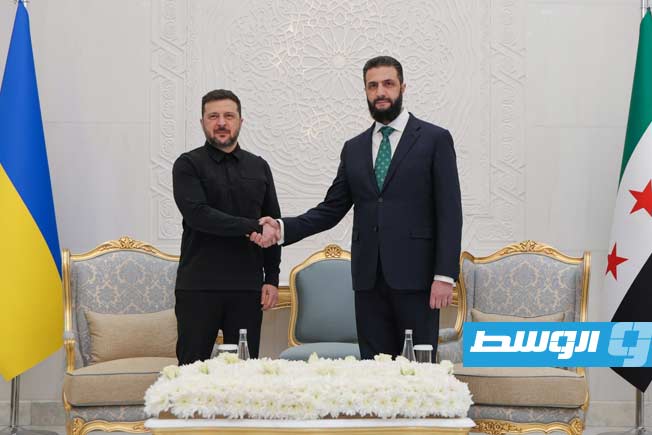 زيلينسكي يبحث مع الشرع الوضع الإقليمي والحرب مع روسيا في دمشق