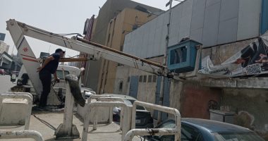 حى العجوزة يكثف حملاته لرفع الإشغالات وإزالة الإعلانات المخالفة