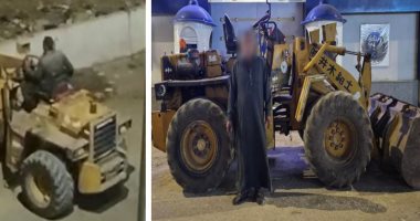 استباح الطريق العام.. قصة "لودر" حطم الحواجز الخرسانية فى الشرقية