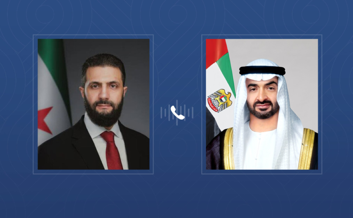 رئيس الدولة والرئيس السوري يؤكدان ضرورة تغليب الحوار والوسائل الدبلوماسية في معالجة قضايا المنطقة