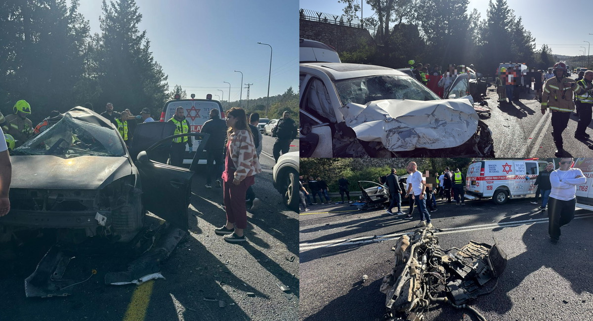 مصرع ثلاثة شبان وإصابة آخرين بجراح متفاوتة إثر حادث طرق مروع على شارع 805 قرب سخنين