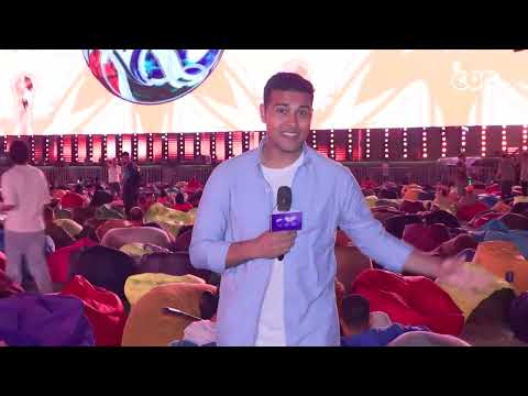 توافد الجماهير على الفان زون بالعاصمة الجديدة لدعم منتخب مصر أمام نيوزيلندا بكأس العالم
