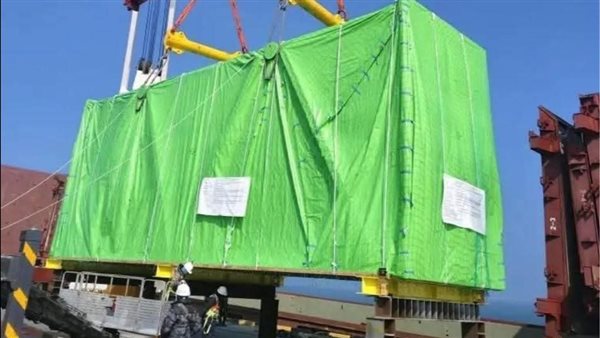 وصول مكثف التوربينة البخارية للوحدة الأولى بمحطة الضبعة النووية من كوريا الجنوبية