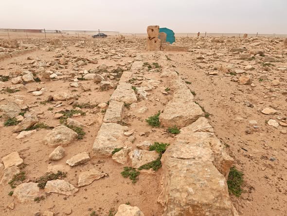 اكتشاف قصر روماني متكامل في جروثة غرب بنغازي