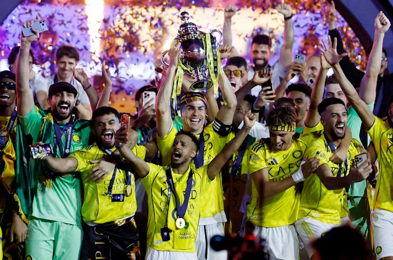 رونالدو يقود النصر للتتويج بالدوري السعودي للمرة العاشرة