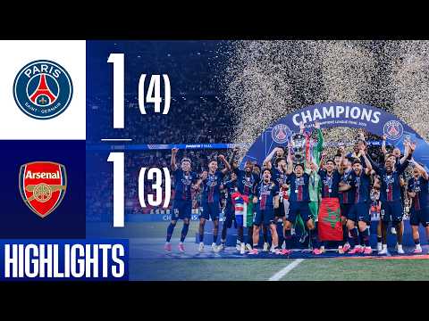 BACK TO BACK! The highlights of PSG–Arsenal 🏆❤️💙