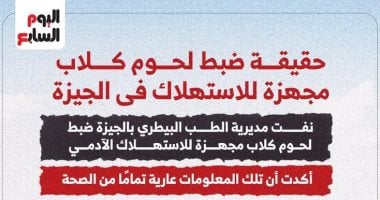 حقيقة ضبط لحوم كلاب مجهزة للاستهلاك الآدمى فى الجيزة