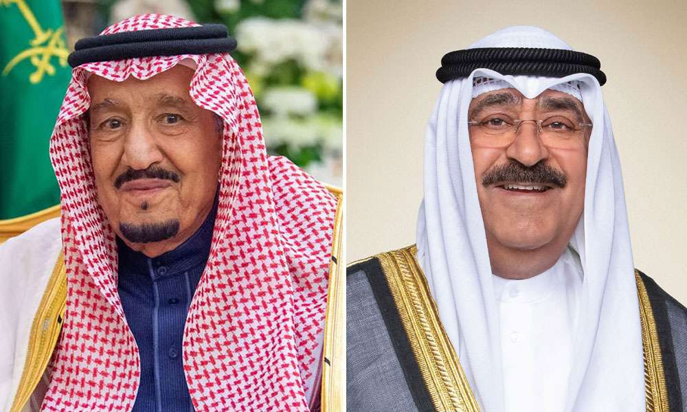 سمو أمير البلاد يبعث ببرقيتي تهنئة إلى خادم الحرمين وولي العهد السعودي بمناسبة ذكرى يوم التأسيس